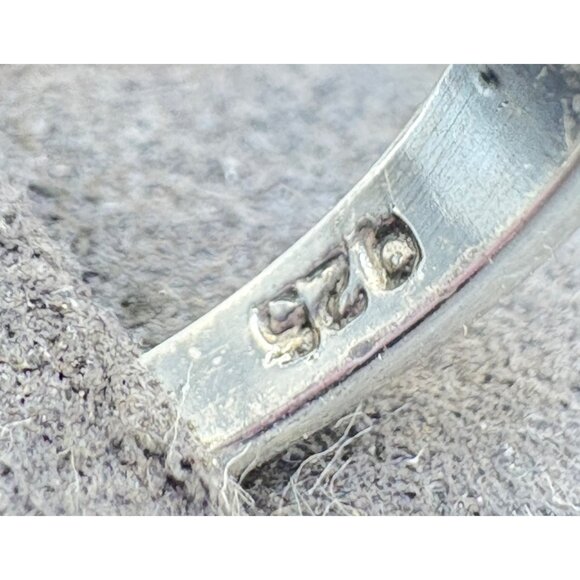 VTG Solid Sterling Silver 925 Intricate Scroll Band Statement Ring Size 7 - Picture 8 of 12